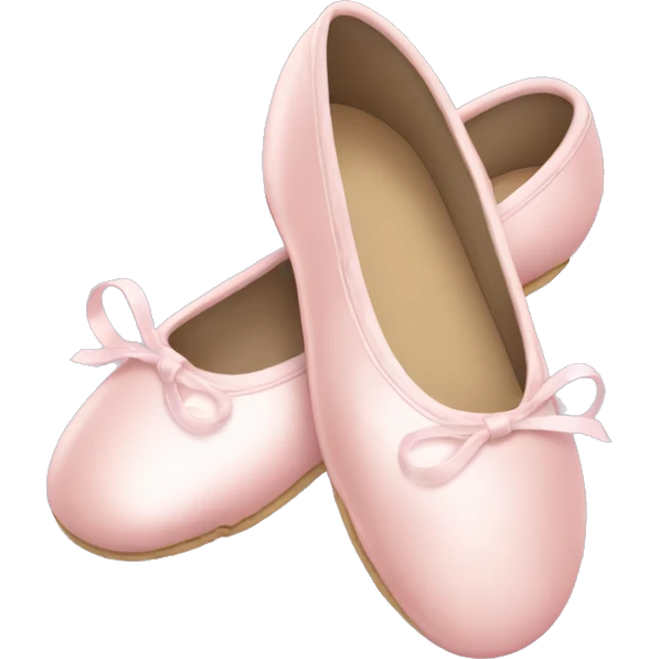 Pale pink ballet shoes emoji