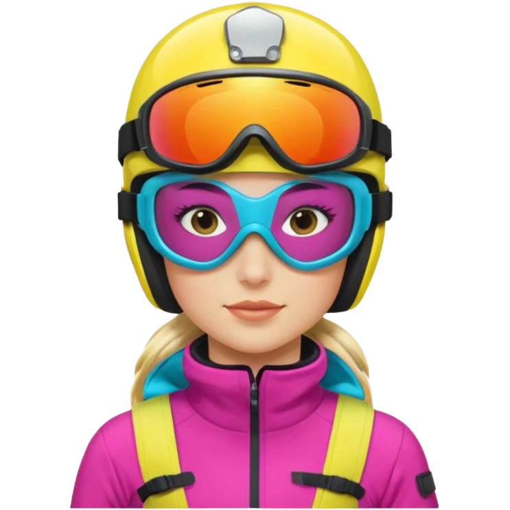 Female Skier emoji