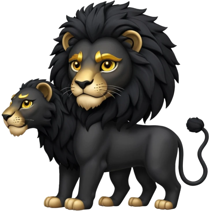 Siyah aslan emoji