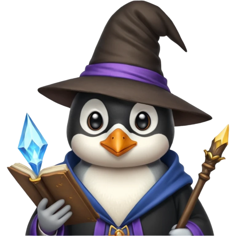 Penguin Wizard emoji