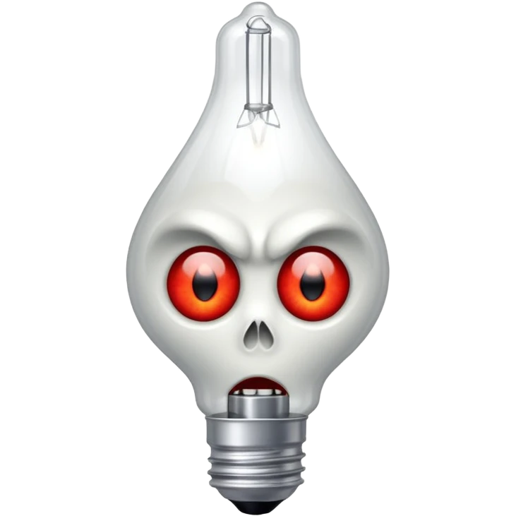 bulb with vampire eyes emoji
