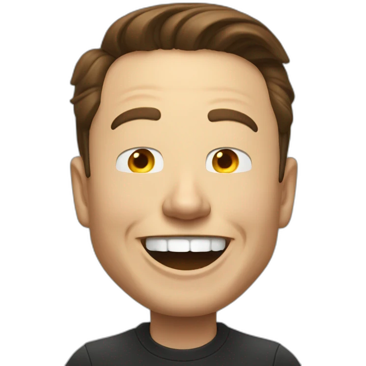 elon musk evil laughing emoji