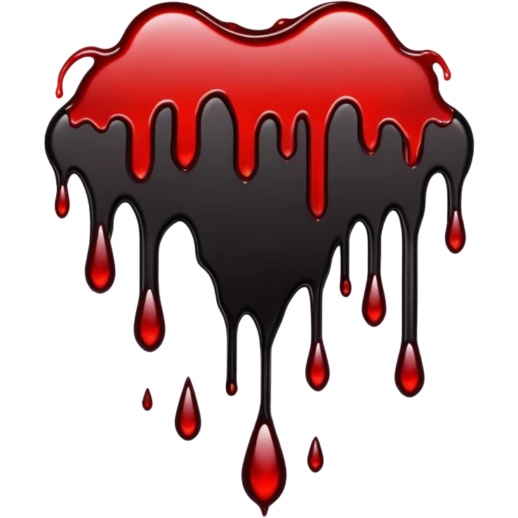 Dark blood typografy  emoji