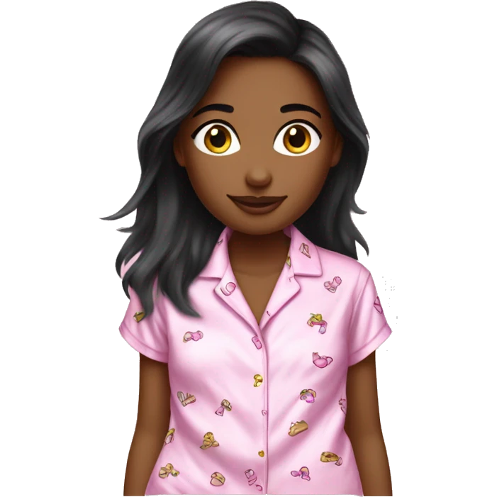 Girls wearing Victoria secret pyjamas  emoji