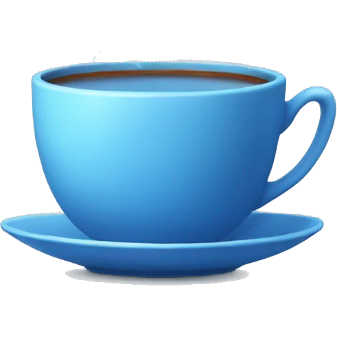 blue tea cup aesthetic emoji