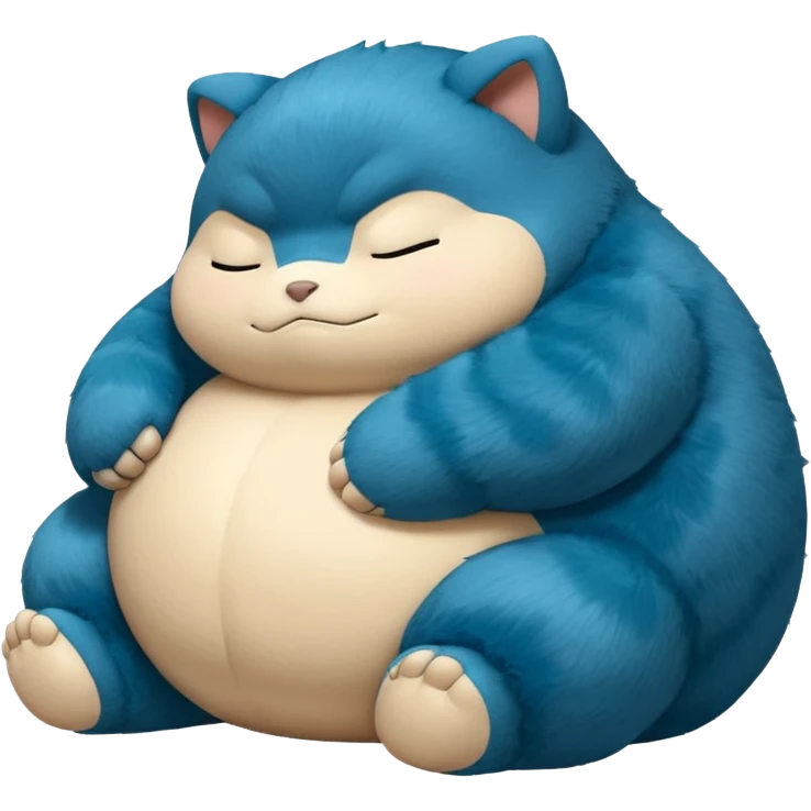 Sleeping snorlax pokemon emoji