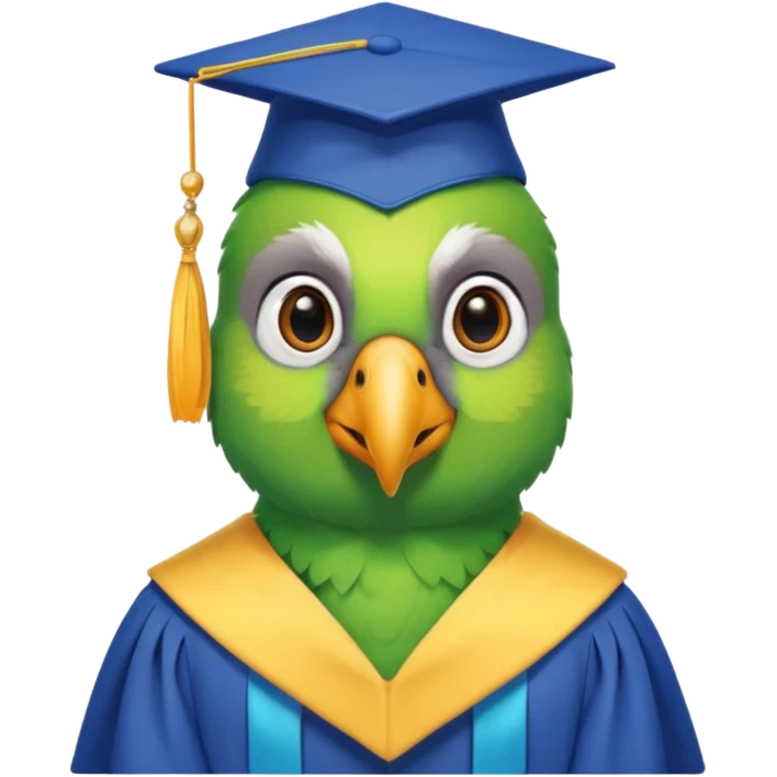 parrot graduate college emoji
