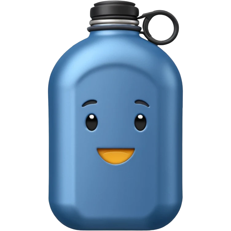 Water bottle – reusable canteen
 emoji
