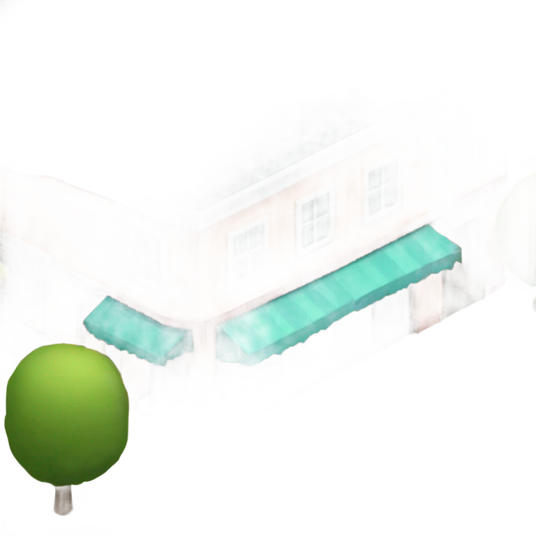 isometric row of shops emoji