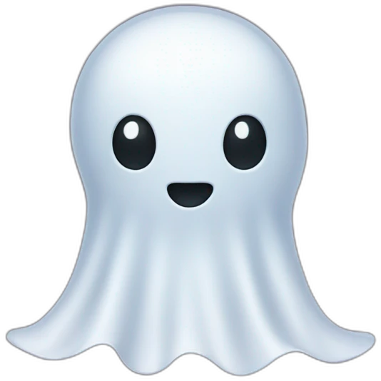 A baby toy ghost emoji
