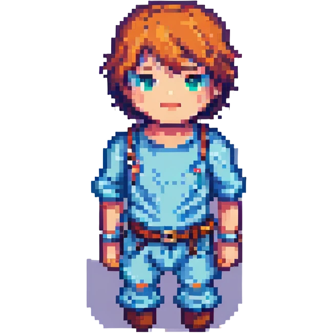 boy, pixel art style emoji