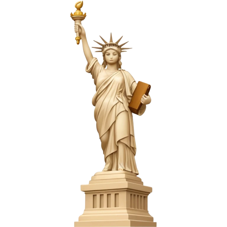 Statua de la libertad color beige emoji