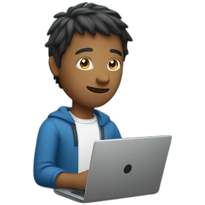 A guy with laptop emoji