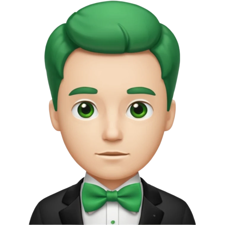 guy with green bow tie emoji