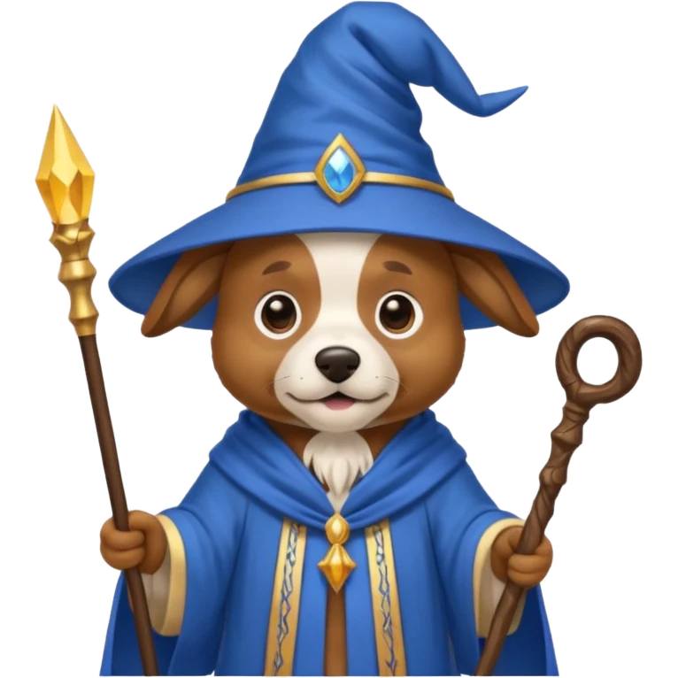 Dog wizard emoji