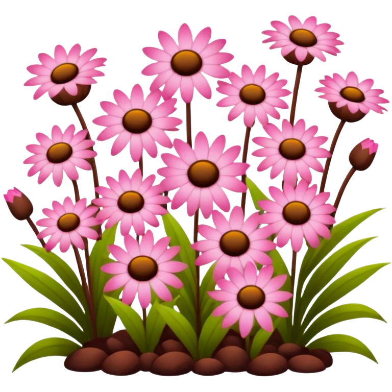 pink and brown garden emoji