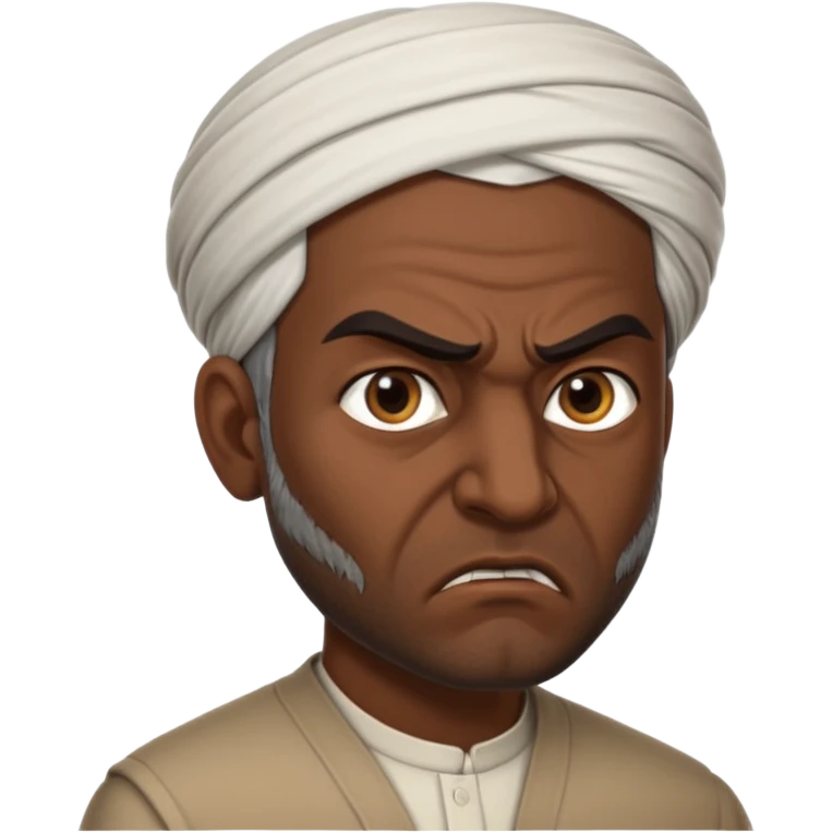 in profile, angry Iranian emoji