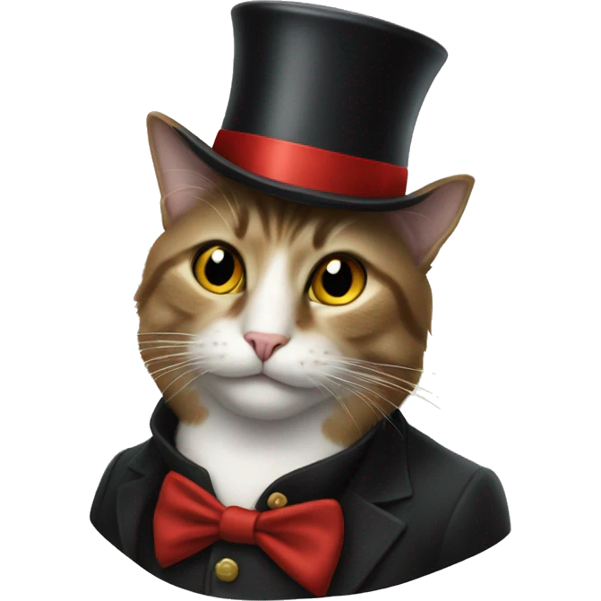 cat in a top hat emoji
