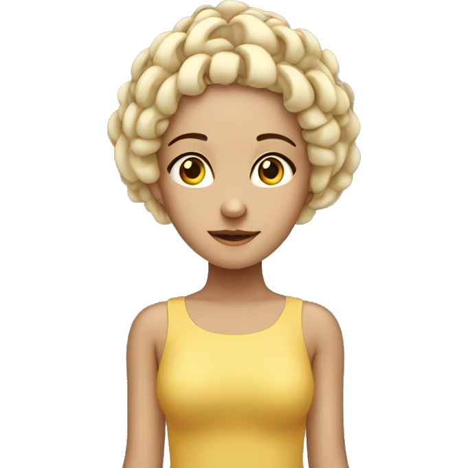 a girl with EEG censors all over her head emoji