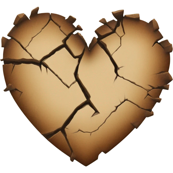 brown broken heart emoji