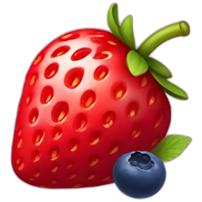 strawberry raspberry blueberry emoji