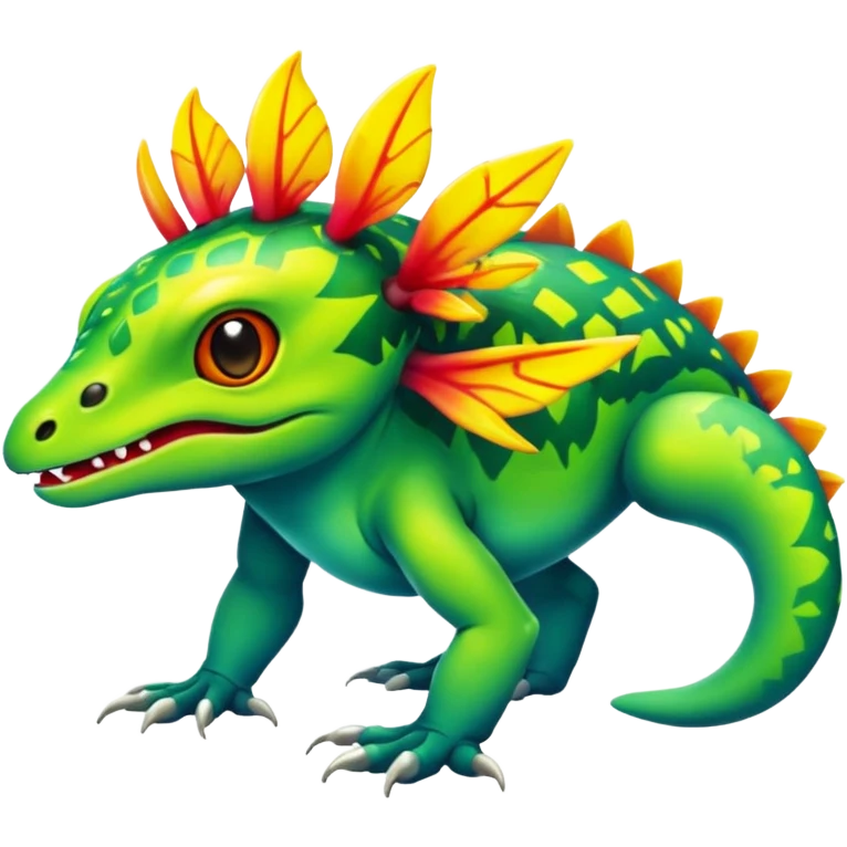  exotic tropical cyber-Litten-Linoone-Noibat-Weavile-Zangoose-Fakémon-Pokémon-Vernid-creature emoji