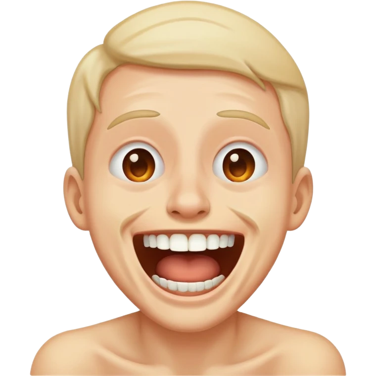 Laughing and dying and scared emoji