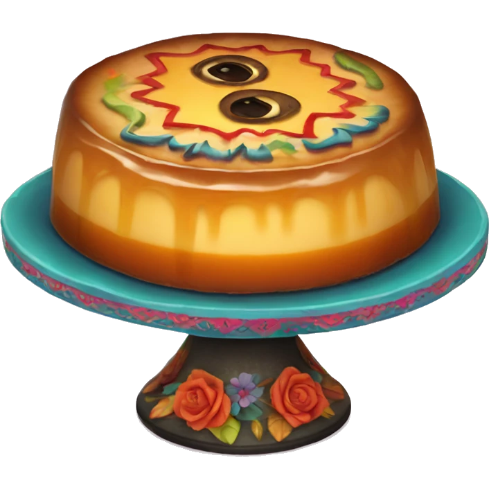 Dia de Los muertos party flan emoji