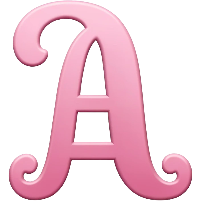 Pink, romantic, random alphabet letter emoji