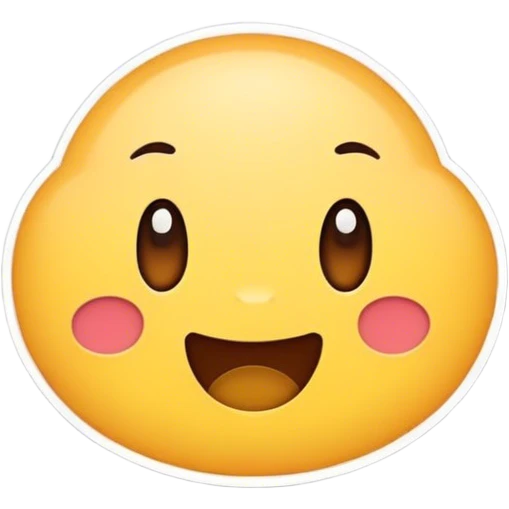 A cute sticker emoji