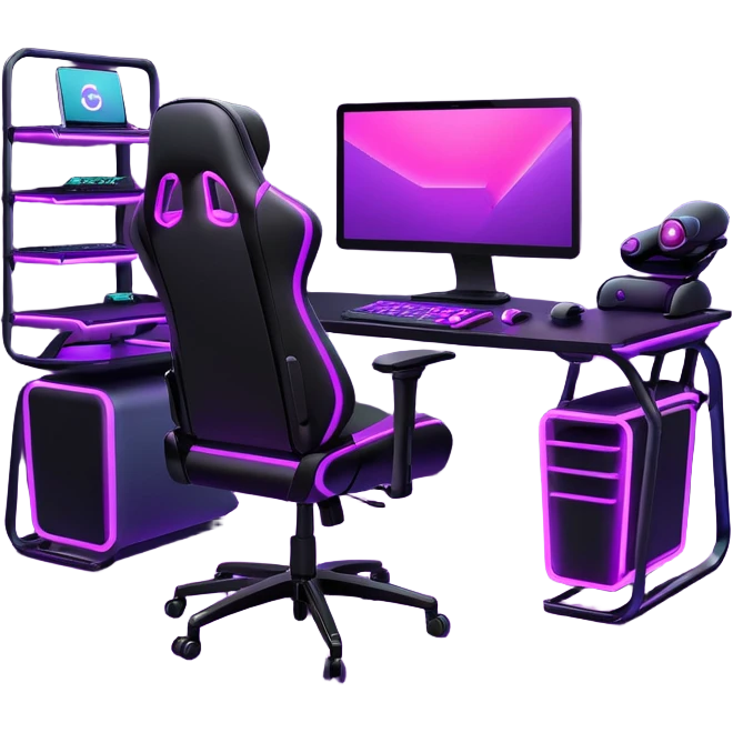 purple gaming setup emoji
