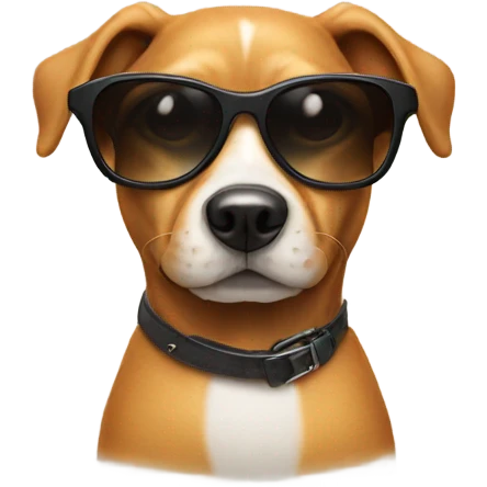 Dog with sunglasses emoji