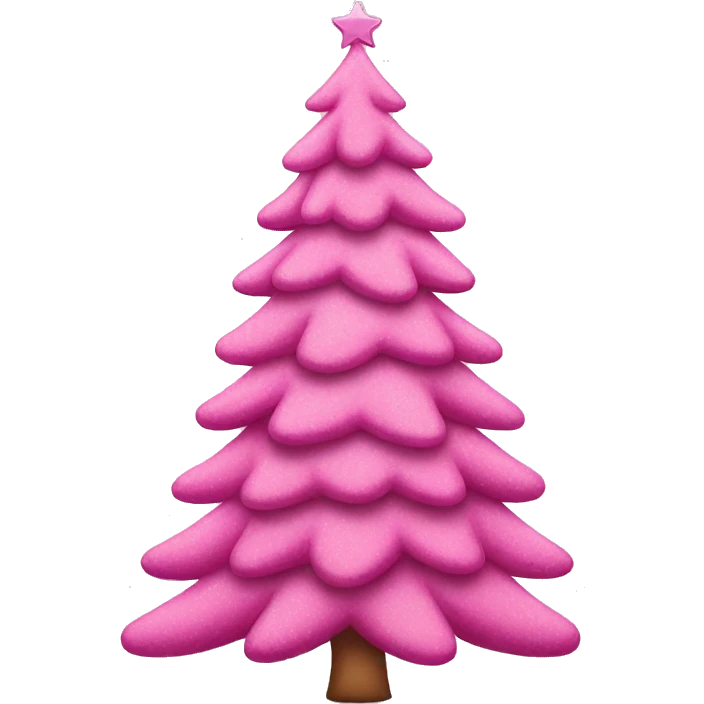 pink christmas tree emoji
