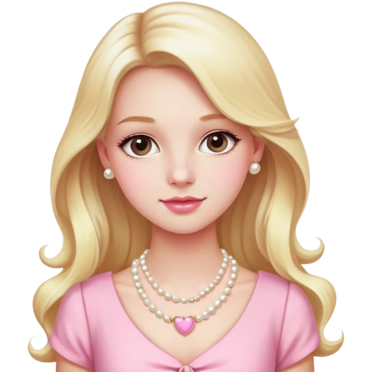 Cute preppy coquette emoji