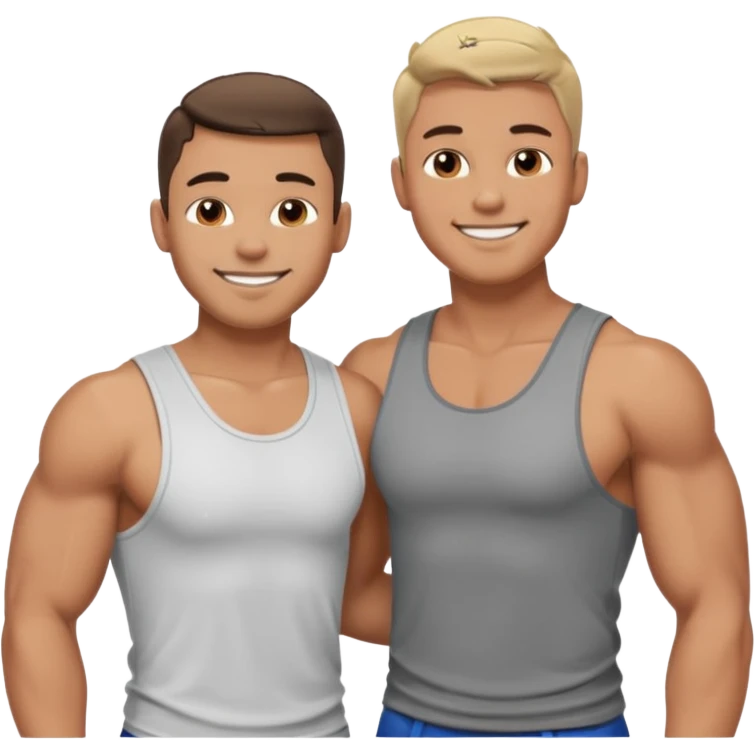 Gay men with no clothes on emoji