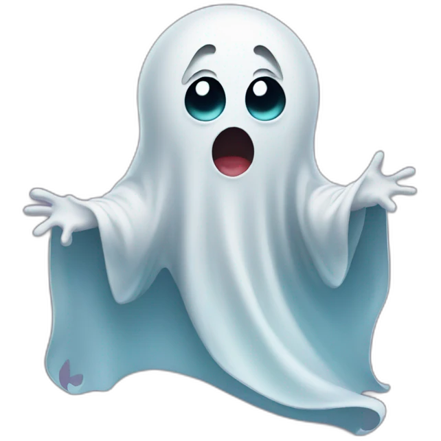surprised ghost emoji