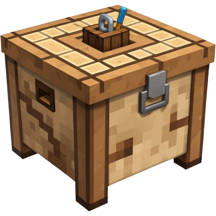 Minecraft crafting table emoji