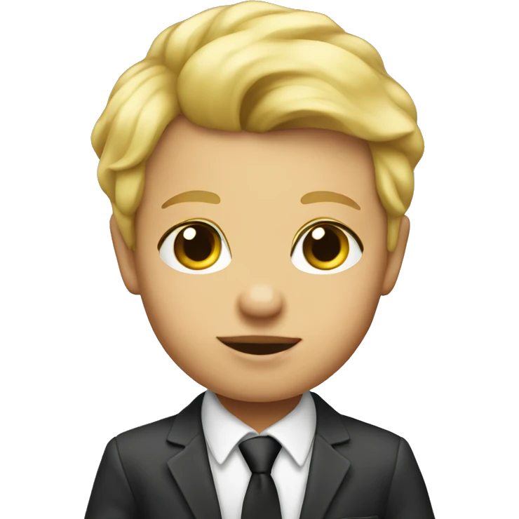 Baby blond boss  emoji