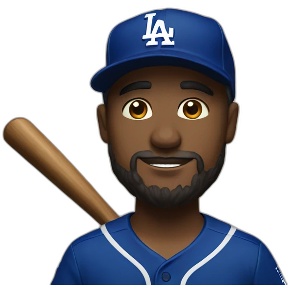 God in dodgers hat emoji