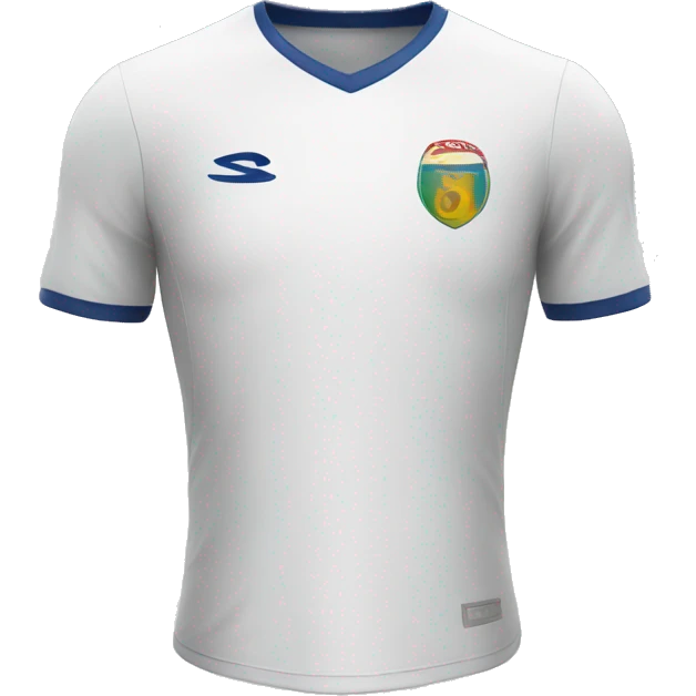 a white football shirt emoji