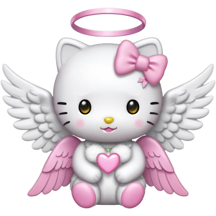 Angel hello kitty emoji