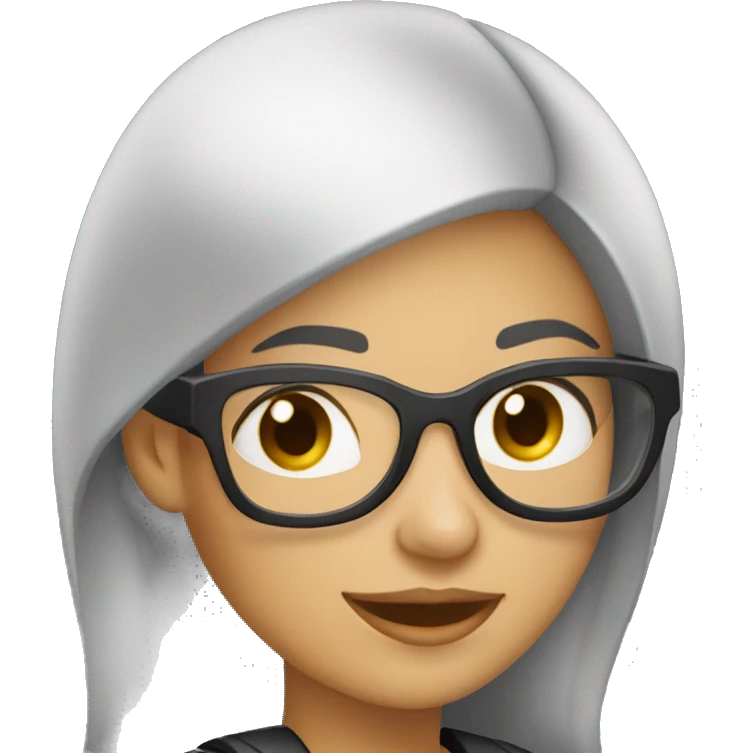 Mujer hermosa que lleva vestimenta moderna en moto emoji