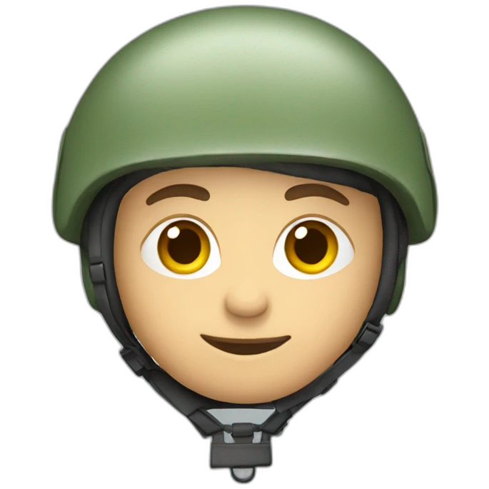 un parachutiste emoji