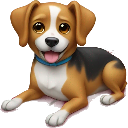 Dog on a surfboard  emoji