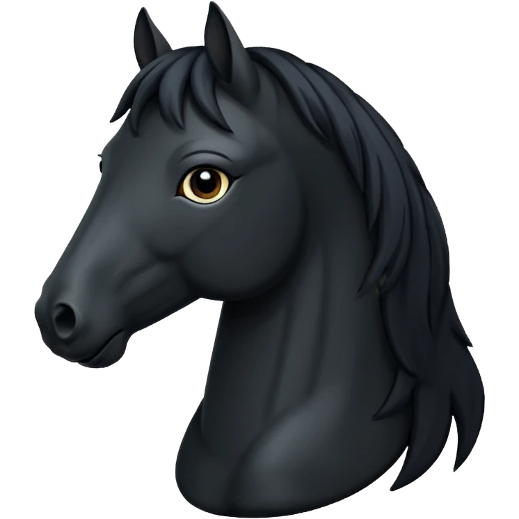 Black horse emoji