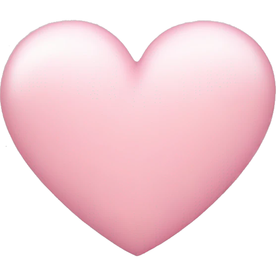 A light pink heart  emoji