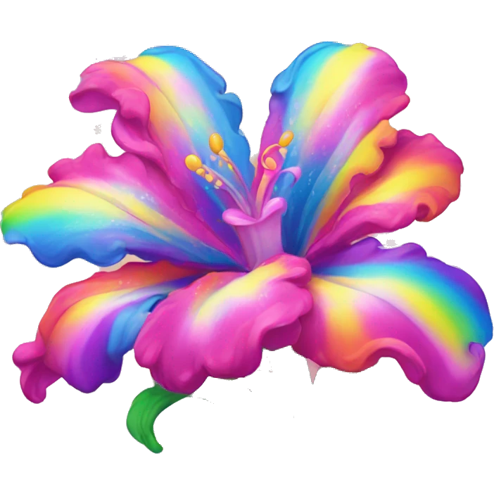 Lisa frank flower emoji