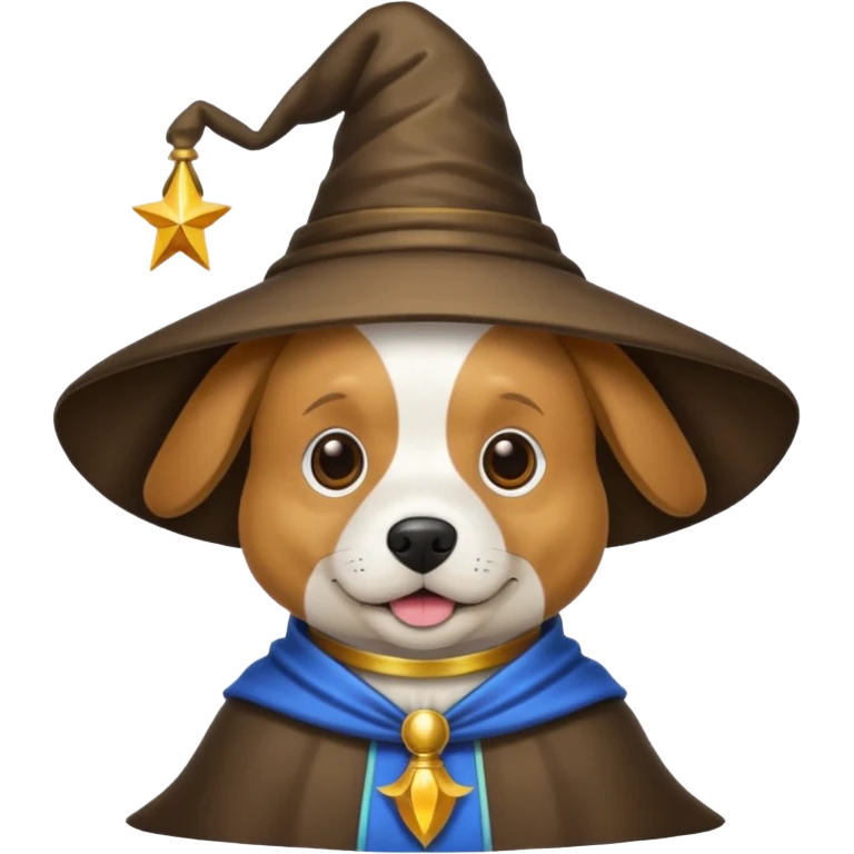 Dog wizard emoji