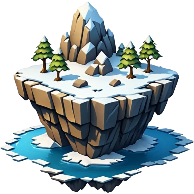 snow flying island emoji