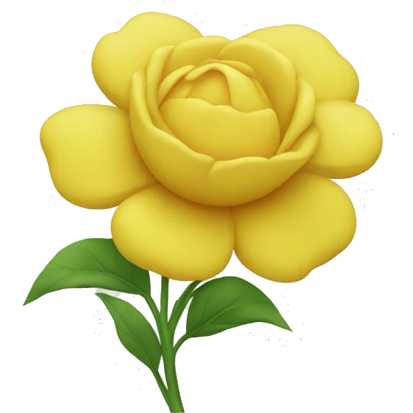 Fleurs jaune emoji